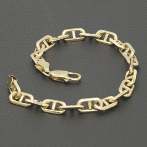 9ct Yellow Gold Marina Bracelet 8″ 6.5mm