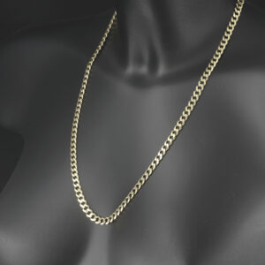 9ct Yellow Gold Curb Chain 23″ 6mm