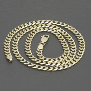 9ct Yellow Gold Curb Chain 23″ 6mm