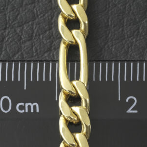 18ct Yellow Gold Figaro Chain 22″ 5mm