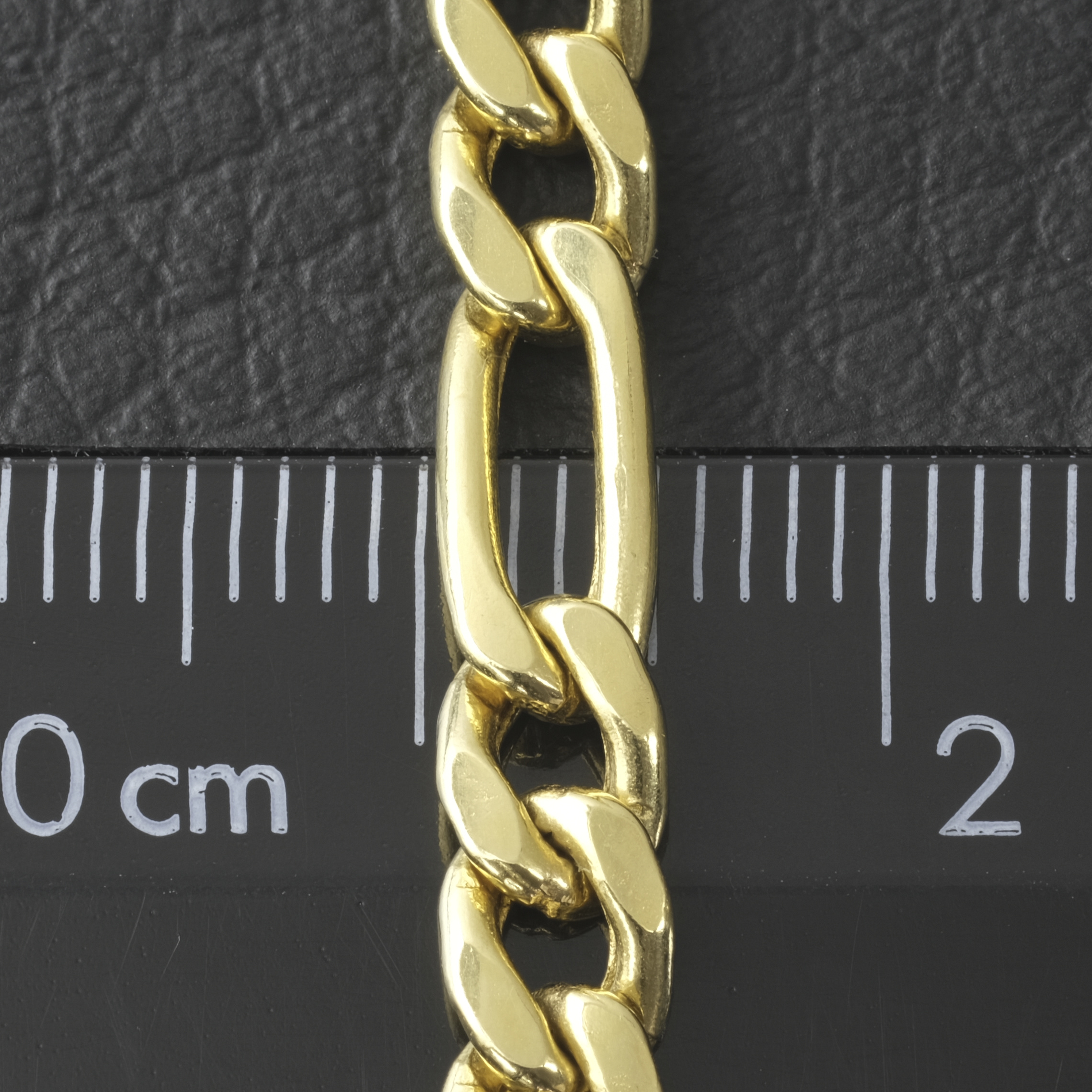18ct Yellow Gold Figaro Chain 22" 5mm - Image 5