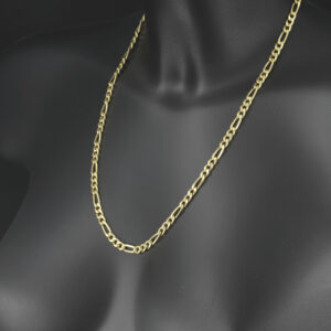 18ct Yellow Gold Figaro Chain 22″ 5mm
