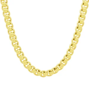 9ct Yellow Gold Roller Ball Chain 19″ 7.5mm