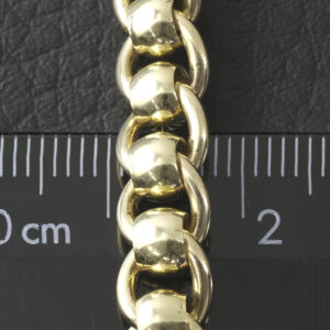 9ct Yellow Gold Roller Ball Chain 19″ 7.5mm