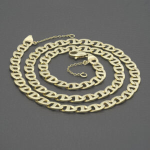 9ct Yellow Gold Marina Chain 22″ 7mm