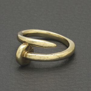 9ct Yellow Gold Nail Ring
