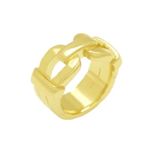 9ct Yellow Gold Twist Loop Ring