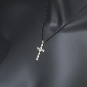 9ct Yellow Gold 0.15ct Diamond Cross Pendant