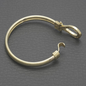 9ct Yellow Gold Gemstone Children’s Loop Bangle