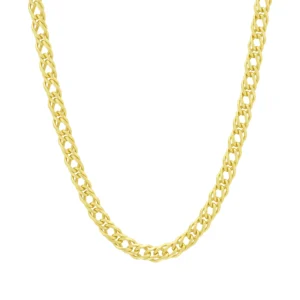 9ct Yellow Gold Double Curb Chain 24″ 6.5mm