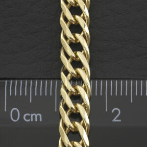 9ct Yellow Gold Double Curb Chain 24″ 6.5mm