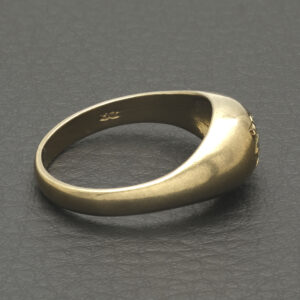 9ct Yellow Gold Diamond Signet Ring