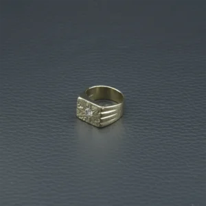 9ct Yellow Gold 0.35ct Diamond Signet Ring