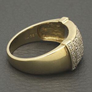 9ct Yellow Gold 0.50ct Gents Diamond Set Band