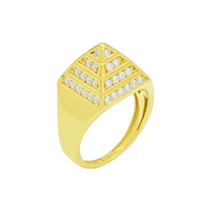 9ct Yellow Gold Childrens Gemstone Pyramid Ring
