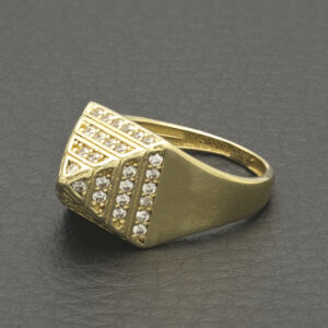 9ct Yellow Gold Childrens Gemstone Pyramid Ring
