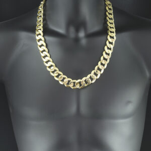 9ct Yellow Gold Curb Chain 26″ 20mm