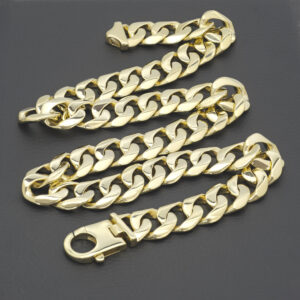 9ct Yellow Gold Curb Chain 26″ 20mm