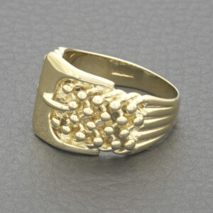 9ct Yellow Gold Buckle Ring