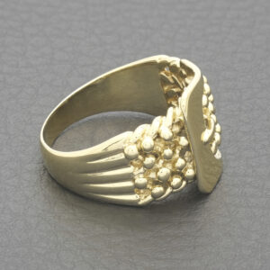 9ct Yellow Gold Buckle Ring