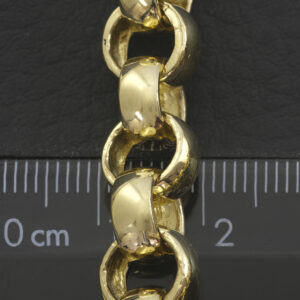 9ct Yellow Gold Belcher Chain 22.5″ 9.5mm