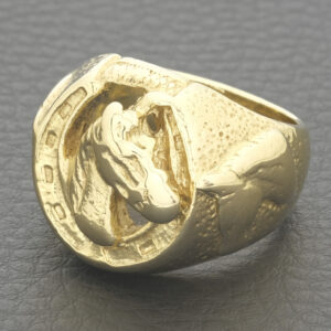 9ct Yellow Gold Horseshoe Ring