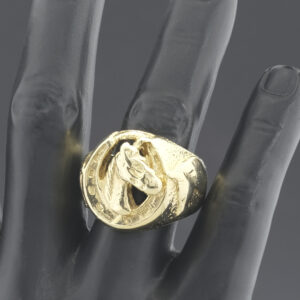 9ct Yellow Gold Horseshoe Ring