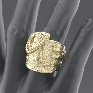 9ct Yellow Gold Saddle Ring