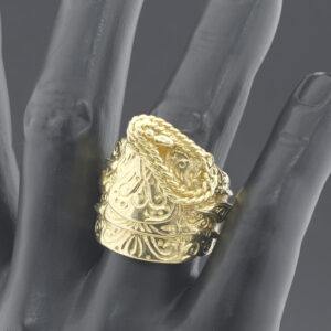 9ct Yellow Gold Saddle Ring