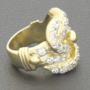 9ct Yellow Gold Gemstone Knot Ring