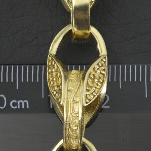 9ct Yellow Gold Tulip Bracelet 8.5″ 11mm