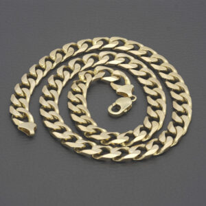 9ct Yellow Gold Curb Chain 22″ 10mm