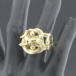 9ct Yellow Gold Horseshoe Ring