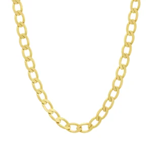 9ct Yellow Gold Curb Chain 20″ 8mm
