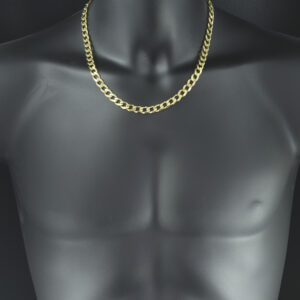 9ct Yellow Gold Curb Chain 20.5″ 8mm