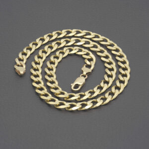 9ct Yellow Gold Curb Chain 20.5″ 8mm