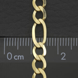 9ct Yellow Gold Figaro Chain 24.5″ 5.5mm