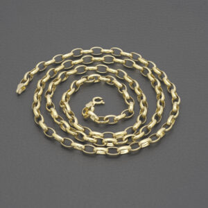 9ct Yellow Gold Belcher Chain 30″ 5mm