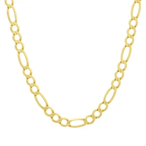 9ct Yellow Gold Figaro Chain 21.5″ 7mm