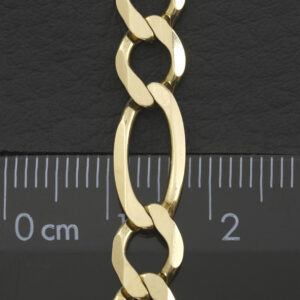9ct Yellow Gold Figaro Chain 21.5″ 7mm