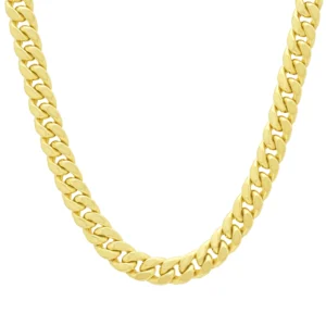 9ct Yellow Gold Curb Chain 22″ 9mm
