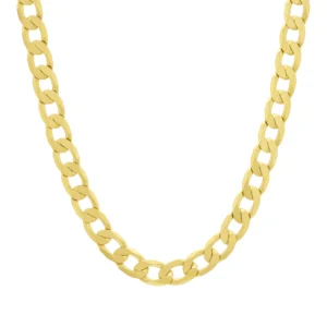9ct Yellow Gold Curb Chain 20″ 7.5mm