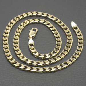 9ct Yellow Gold Curb Chain 20.5″ 5.5mm