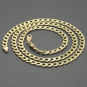 9ct Yellow Gold Curb Chain 26.5″ 6.5mm