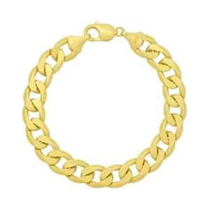 9ct Yellow Gold Curb Bracelet 8.5″ 11mm