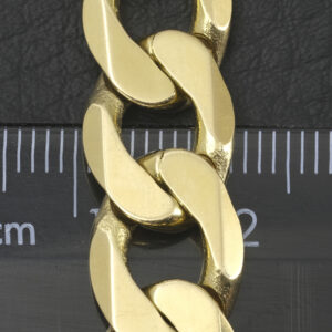9ct Yellow Gold Curb Bracelet 8.5″ 11mm