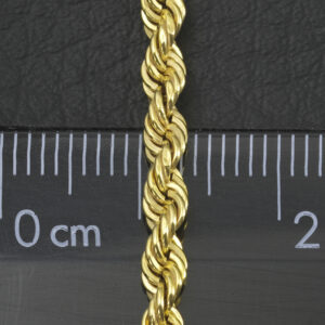 9ct Yellow Gold Rope Chain 21″ 3.5mm