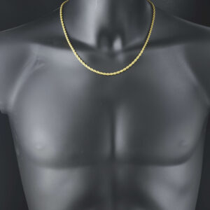 9ct Yellow Gold Rope Chain 21″ 3.5mm