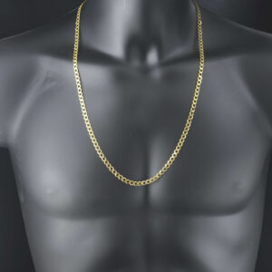 9ct Yellow Gold Curb Chain 28″ 5mm