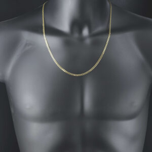 9ct Yellow Gold Curb Chain 24″ 3mm